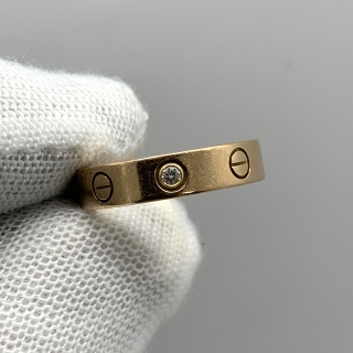 CARTIER FINE JEWELRY RING LOVE RING, 1PD RG 4.23G
