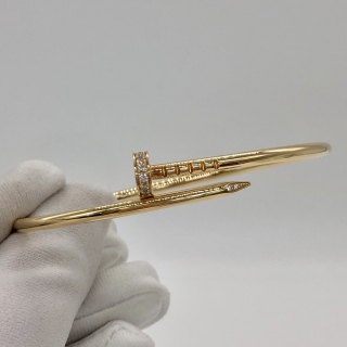 CARTIER FINE JEWELRY BRACELET YG750 JUSTE UN CLOU SM DIAMOND 8.69G W/CERT 2024 #16