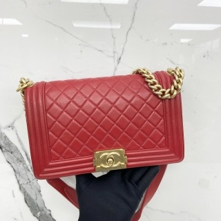 CHANEL BAG LAMBSKIN OLD MEDIUM GHW NO.21 W/CARD 21478128