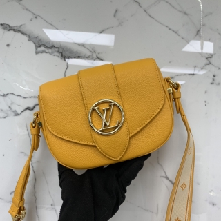 LOUIS VUITTON BAG M59290 PONT NEUF 9 SOFT PM SUNBEAM YELLOW RFID UNDETECTABLE