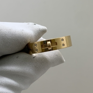 HERMES FINE JEWELRY AU750 KELLY RING 6.2Ｇ 4PD 16A010017