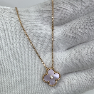 VAN CLEEF & ARPELS FINE JEWELRY NECKLACE HOLIDAY PENDANT ROSEGOLD RG750 NECKLACE 2025 FULLSET 6.06G JG710380
