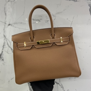 HERMES BAG BIRKIN 30 GOLD GHW D STAMP
