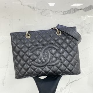 CHANEL BAG CAVIAR SKIN GST BLACK SHW NO.15 NO CARD 15134102