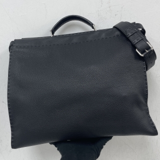 FENDI BAG 7VA354 PEEKABOO SELLERIA LARGE 2WAY BLACK