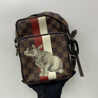 LOUIS VUITTON BAG DAMIER N42703 X CHAPMAN BROTHERS SAVANE AMAZON RHINOCEROS