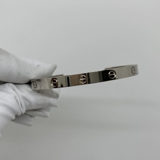 CARTIER FINE JEWELRY OPEN LOVE BRACELET, 2021 FULLSET WG MPM135