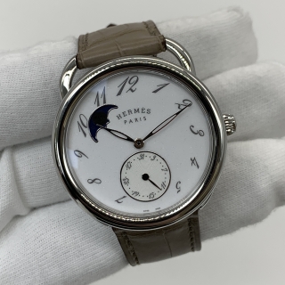 HERMES WATCH AR7M.510 ARCEAU PETITE LUNE LARGE FULL SET 2025 3708973