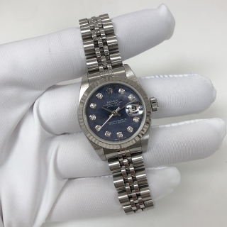ROLEX WATCH DATEJUST 79174G K SERIAL SODALITE FACE FULL SET 2003