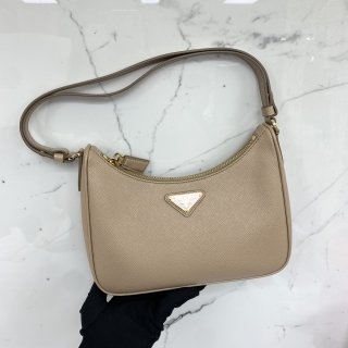 PRADA BAG SAFFIANO 1BC204 RE-EDITION 2005 SHOULDER BAG CAMMEO GHW