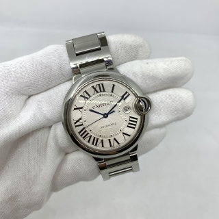CARTIER WATCH BALLON BLEU W69012Z4 42MM, AUTOMATIC MOVEMENT, STEEL (WATCH ONLY) 300124653PX