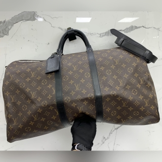 LOUIS VUITTON BAG MONOGRAM M56714 KEEPALL 55 BANDOULIERE NO LOCK AND KEY