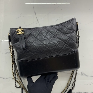 CHANEL BAG GABRIELLE MEDIUM NO 26 BLACK CHAIN SHOULDER W/O CARD 26837596