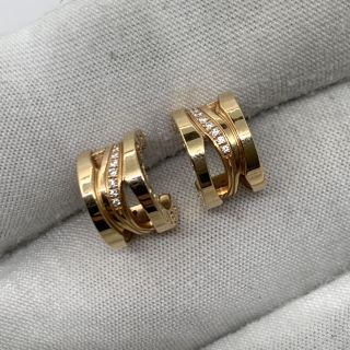 BVLGARI FINE JEWELRY EARRINGS B.ZERO1 RG750 7.8G (W CERT) 2022 CERT p33fnn
