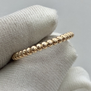 VAN CLEEF & ARPELS FINE JEWELRY RING PERLEE RING SMALL MODEL #53 RG750 2.02G FULL SET 2025 JF035313