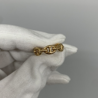 HERMES FINE JEWELRY AU750 3.84G CHAINE DE ANCRE RING Ｇ091244