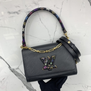 LOUIS VUITTON BAG EPI M13243 TM TWIST MM SLIM CHAIN BLACK RFID