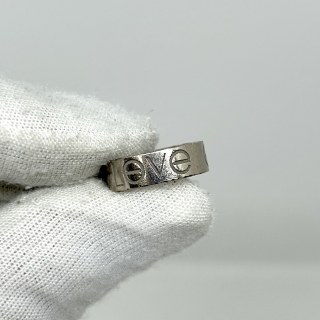 CARTIER FINE JEWELRY RING LOVE RING WG750 #49 W/CERT 2009 W/INITIALS 6.0G HJ9676