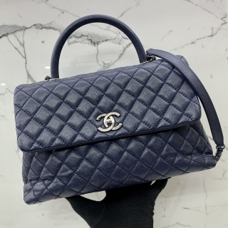 CHANEL BAG CAVIAR SKIN COCO HANDLE 2WAY 32CM NO.22 NO CARD 22303953