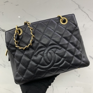 CHANEL BAG MATELASSE CAVIAR SKIN TIMELESS CHAIN TOTE GHW NO.15 W/CARD 15920227