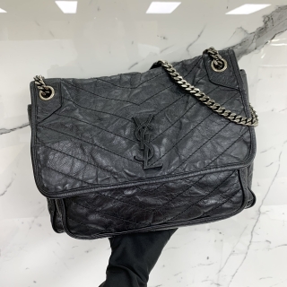 YSL BAG NIKI 498883 LARGE CHAIN SHOULDER BLACK