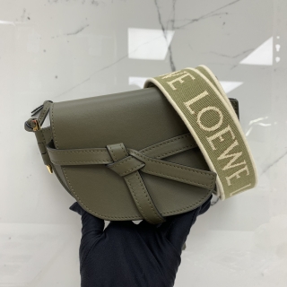 LOEWE BAG GATE DUAL MINI DARK GREEN 522134