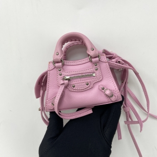 BALENCIAGA BAG 669537 2WAY NEO CLASSIC SUPER NANO 2WAY PINK