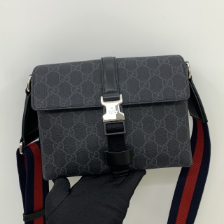 GUCCI BAG GG 816953 BLACK MINI IN SUPREME CANVAS CROSSBODY SHOULDER