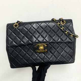 CHANEL BAG MATELASSE LAMBSKIN DEKA COCO SINGLE FLAP MAXI 33CM GHW (NO HOLOGRAM)
