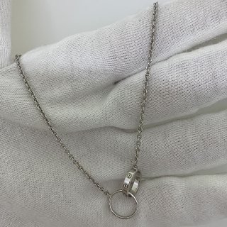 CARTIER FINE JEWELRY NECKLACE ONLY BABY LOVE NEW VERSION WG750 7.11G JSD035