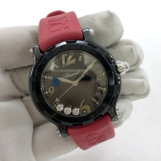 CHOPARD WATCH 288507-9004 HAPPY SPORT QUARTZ 3P DIAMOND 8507 W/WARRANTY NO BOX 1370996