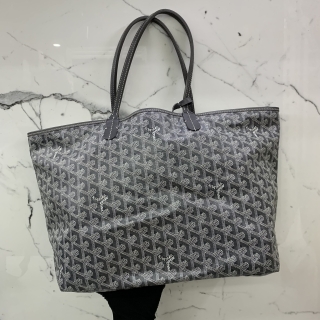 GOYARD BAG SAINT LOUIS PM TOTE W/POUCH GREY