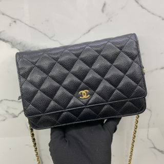 CHANEL BAG MATELASSE CAVIAR WALLET ON CHAIN GHW SHOULDER NO.25 25795427