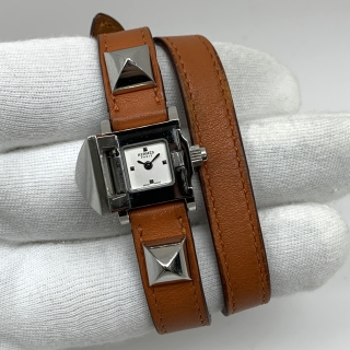 HERMES WATCH MEDOR WATCH ME2.110 QUARTZ T STAMP 3238195 NOT MOVING WATCH ONLY