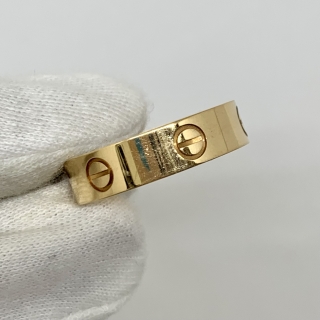 CARTIER FINE JEWELRY RING LOVE RING YG750 #60 FULLSET (2016) BYX170 6.8G