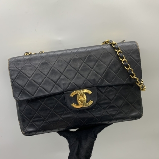 CHANEL BAG MATELASSE LAMBSKIN 33CM MAXI DEKA GHW NO.3 NO HOLO W/CARD 3097218
