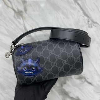 GUCCI BAG OPHIDIA 855705 ROLLER BAG W MONSTER FACE 2WAY MISSING ONE SIDE STRAP