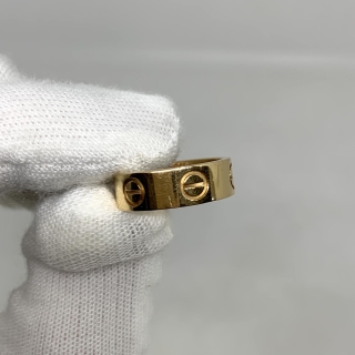 CARTIER FINE JEWELRY RING LOVE RING SIZE 47 PG 5.1G NO BOX W/CERT 2018 GEY590