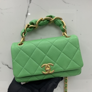 CHANEL BAG MATELASSE AS2387 2WAY 18CM GHW GREEN NO.31 (W/CARD) 31188740