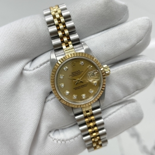 ROLEX WATCH DATEJUST 69173 FULL SET (YEAR 1993) 21 LINKS N510300