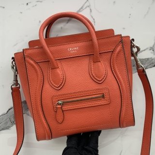 CELINE BAG LUGGAGE NANO 2WAY ORANGE