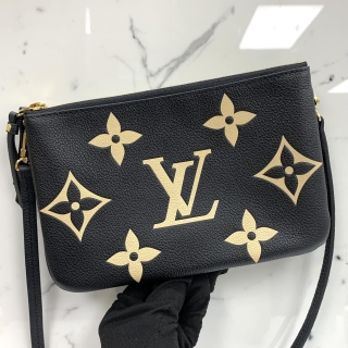 LOUIS VUITTON BAG EMPREINTE DOUBLE ZIP POCHETTE RFID M80787