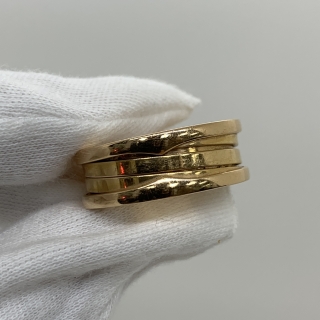 BVLGARI FINE JEWELRY RING B ZERO 1 2 BANDS RG750 10.87G FULLSET W/INITIAL 60 RP5K4K