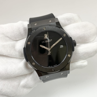 HUBLOT WATCH CLASSIC FUSION 511.CX.1270.RX.MDM40 40TH ANNIVERSARY 45MM BLACK CERAMIC FULL SET 1504497 068/200