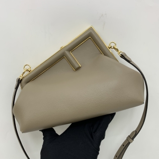 FENDI BAG 8BP129 FIRST SMALL BROWN