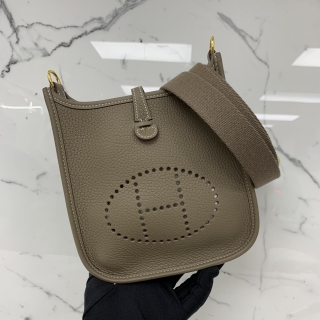 HERMES BAG EVELYNE MINI K STAMP ETOUPE