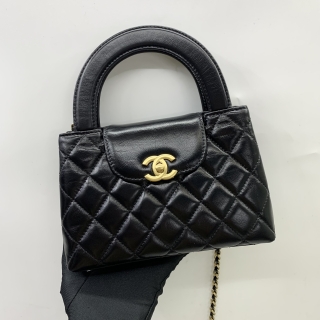 CHANEL BAG MATELASSE AS4416 CALF KELLY 2WAY MICROCHIPPED 19CM