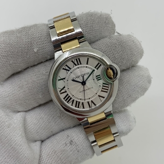 CARTIER WATCH BALLON BLEU W2BB0029 33MM 4373 AUTOMATIC FULLSET 2024 4373361512AX