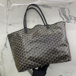 GOYARD BAG SAINT LOUIS GM TOTE BLACK W/POUCH 2024 RECEIPT MAE02202404
