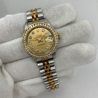 ROLEX WATCH OYSTER PERPETUAL 69173G DATEJUST W/CERT 1994 X288423